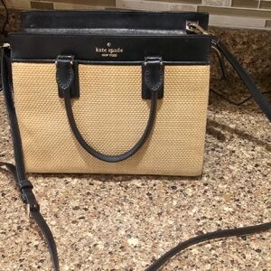 Kate Spade Black and Tan Satchel